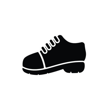 Shoe icon vector isolated on white, logo sign and symbol.	