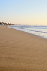 beautiful sunrise on a sandy beach