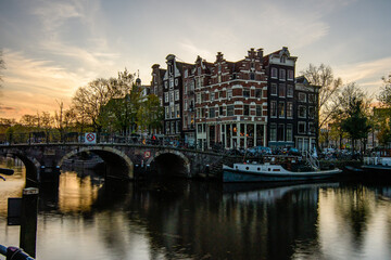 Fototapeta premium Amsterdam Canal