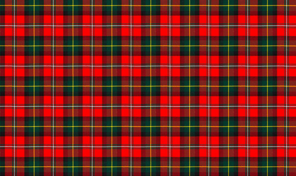 Red and green tartan plaid Scottish  pattern.