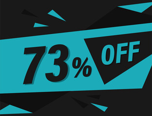 73% OFF Discount Banner, 73% OFF Special offer