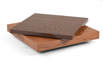 brown Coffee table on white background