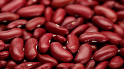 red raw beans top view