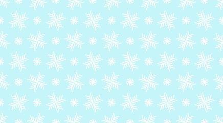 Christmas seamless pattern of snowflakes. Winter christmas background