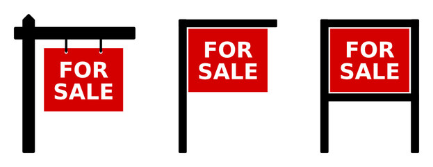 Immobilienverkauf Schild