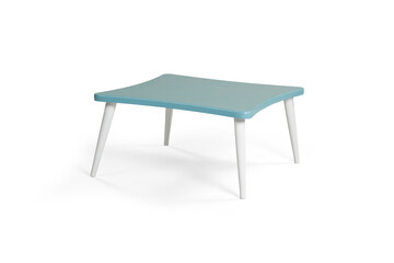 Coffee table on white background
