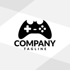 bat forming a game pad for a gaming logo.