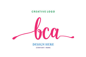 The simple BCA layout logo is easy to understand and authoritative