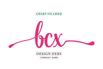 Obraz premium The simple BCX layout logo is easy to understand and authoritative