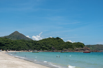 Fototapeta na wymiar Ham Tin beach in Sai Kung, Hong Kong