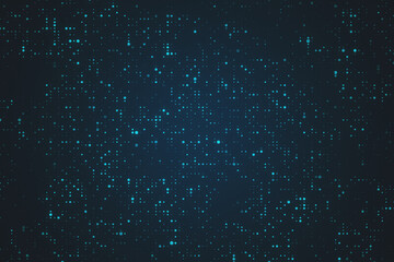 Light blue dots background.