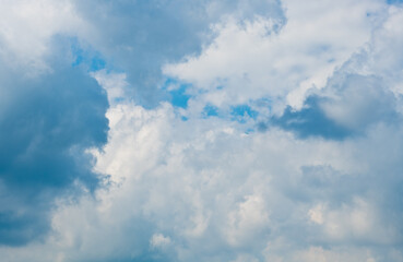 Beautiful white clouds in the sky