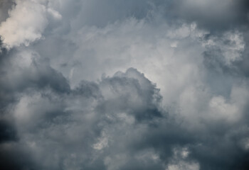 Gray clouds in the sky (background)