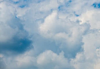 Fototapeta premium Grey and white clouds in the sky (background)