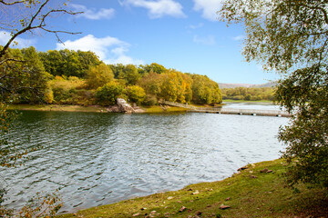 Commana. Lac du Drennec. Finistère. Bretagne