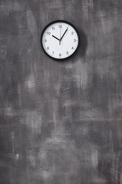 clock at wall background surface