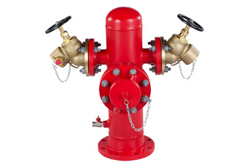 Fire valve on white background