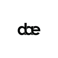 dae letter original monogram logo design