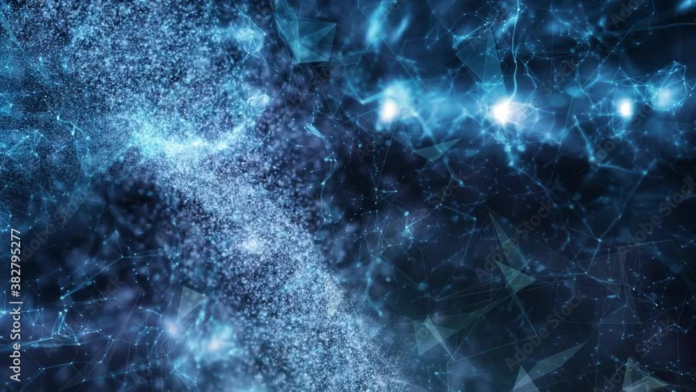 Poster abstract digital space network animation background. motion graphic.