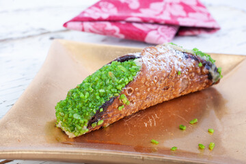 Cannolo, typical sicilian pastry