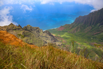 Kalalau Valley, Na Pali Coast State Wilderness Park, Kauai, Hawaii