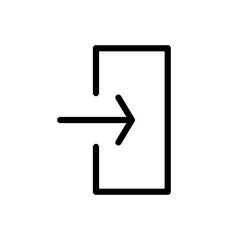 Login icon. internet button with white background