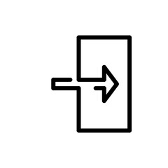 Login icon. internet button with white background