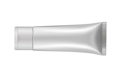 Vector cream or toothpaste tube. Ointment. Salve. 3d illustration. Mockup. Gel or lotion package. Shampoo bottle.