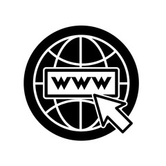 nternet. go to website symbol icon illustration