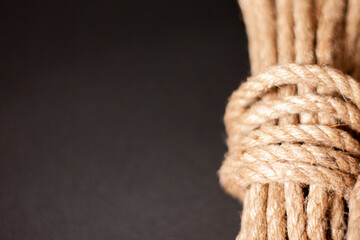 Jute rope. On the left is an ad space.