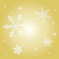 Fototapeta na wymiar 雪の結晶の冬のイラスト 背景 冬のイメージ snow flake winter illustration 