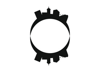Fototapeta premium Bregenz city skyline in Austria.