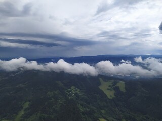 Hill in the clouds