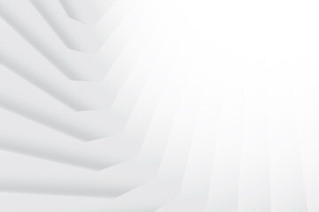 Obraz premium Abstract geometric white and gray color background. Vector, illustration. 