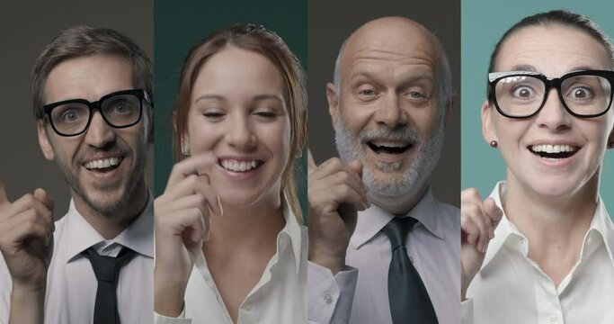 Business people thinking and finding a solution for their business