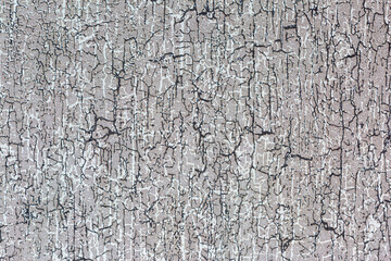 Black and white cracks on the wall as a background, texture, pattern. Wallpaper design depicts a...