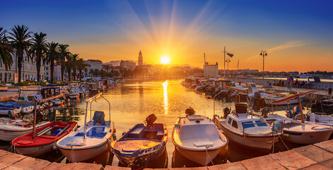 Split, Croatia at sunrise