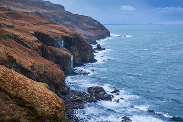 Moody Weather Coastal Scene Scotland