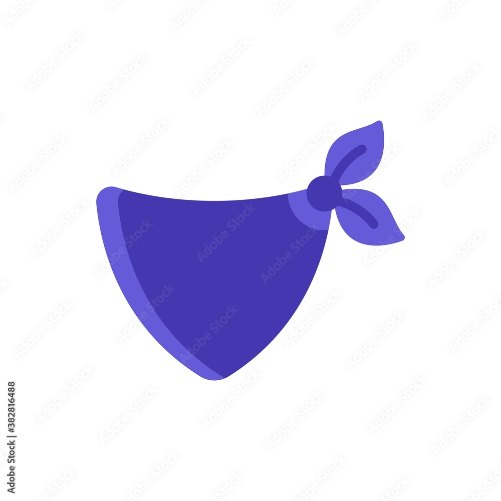 Poster bandana icon vector sign symbol. flat design style modern vector illustration for web design and mob
