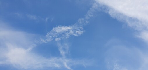 blue sky with clouds seasonal