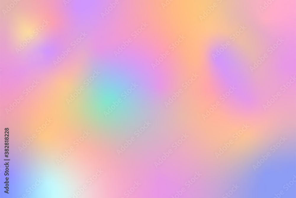 Poster Pastel Colorful Blurred Gradient Texture Vector Background.