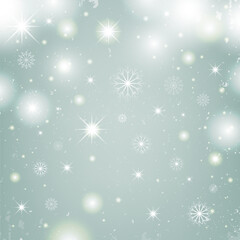 Fototapeta na wymiar Winter background with snowflakes. Christmas background. Vector