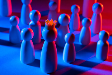 Boss and subordinates of different levels. The official hierarchy. Promotion through the ranks....