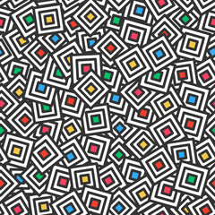 Squares - seamless pattern. Abstract background. Vector illustration.