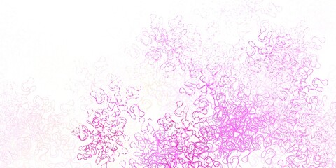 Light pink vector pattern with curves.