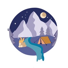 Obraz premium Flat illustration 