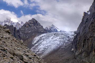 Fototapeta na wymiar landscape with snow and glacier