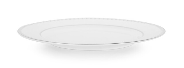 Fototapeta na wymiar white plate isolated on white background.
