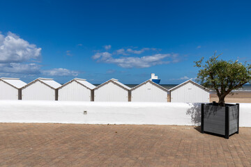 Villers-sur-mer, Normandy, France - Beach cabins