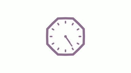 12 hours counting down pink gray clock icon on white background,clock icon,clock isolated